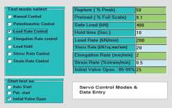 Wide range of Control Modes with Input Data entry